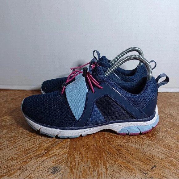 Vionic Womens Berlin Navy Mesh Walking Shoes Sneakers 6.5 - Picture 1 of 8